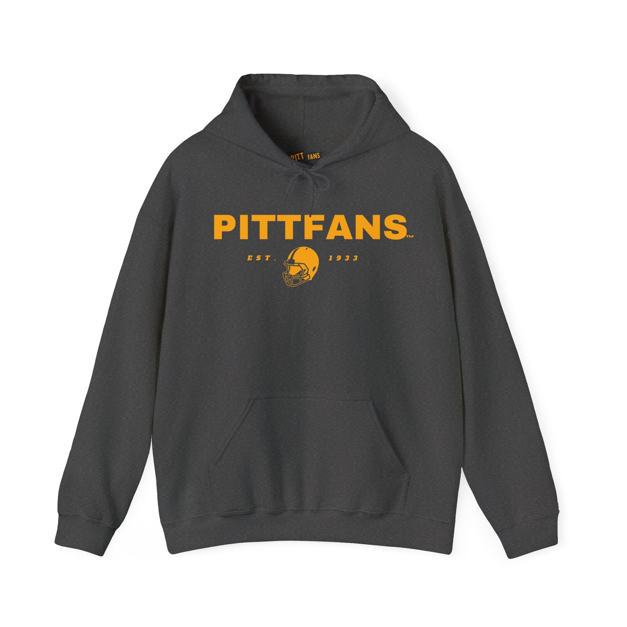 PITTFANS EST. 1933 Men's Hoodie - Sporty and Comfortable Hoodie for Fans GREY