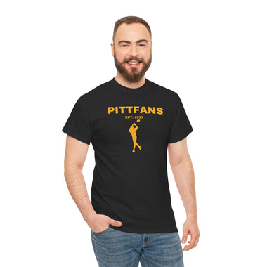 PITTFANS Football Est.1933 "The Catch" Men's Heavy Cotton Tee