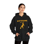 PITTFANS™ Women's Soccer Est. 1996 hooded black sweatshirt