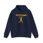 PITTFANS™ Women's Baseball Est. 1943 hooded navy blue sweatshirt