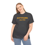 This classic fit PITTFANS™ ALL PRO shirt celebrates the legacy of Pittsburgh sports and is perfect for any true fan. Dark Heather grey with gold text.