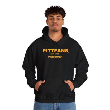 PITTFANS Pittsburgh Est. 1933 Heavy Blend™ Men's Hooded Sweatshirt