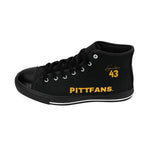PITTFANS "SIG 43" Classic Black High-Top Men's Shoes