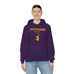  PITTFANS™ Women's Volleyball Est. 1974 hooded purple sweatshirt 