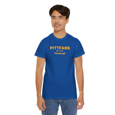 PITTFANS Pittsburgh Est. 1933 Men's Heavy Cotton Tee