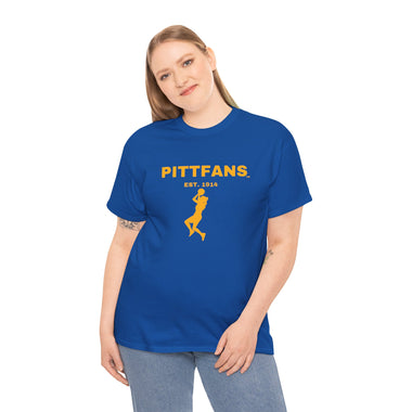  PITTFANS™ Women's Basketball Est.1914 royal blue t-shirt 