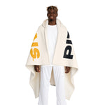 PITTFANS Est. 1933 Hooded Sherpa Fleece Blanket