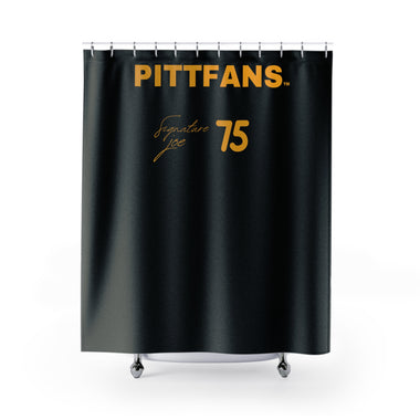 PITTFANS Signature Joe 75 Shower Curtain