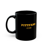PITTFANS® 412 GRIT — Black Mug (11oz)