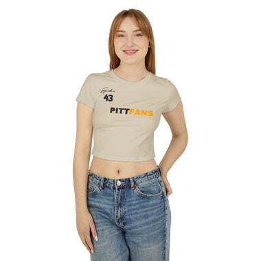 PITTFANS Signature 43 Women's Baby Tee sand