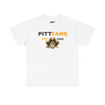 PITTFANS Men's Baseball Est. 1882 with Pirate Heavy Cotton Tee