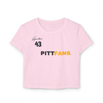 PITTFANS Signature 43 Women's Baby Tee pink