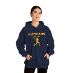 PITTFANS™ Women's Baseball Est. 1943 hooded navy blue sweatshirt