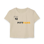 PITTFANS Signature 43 Women's Baby Tee sand color