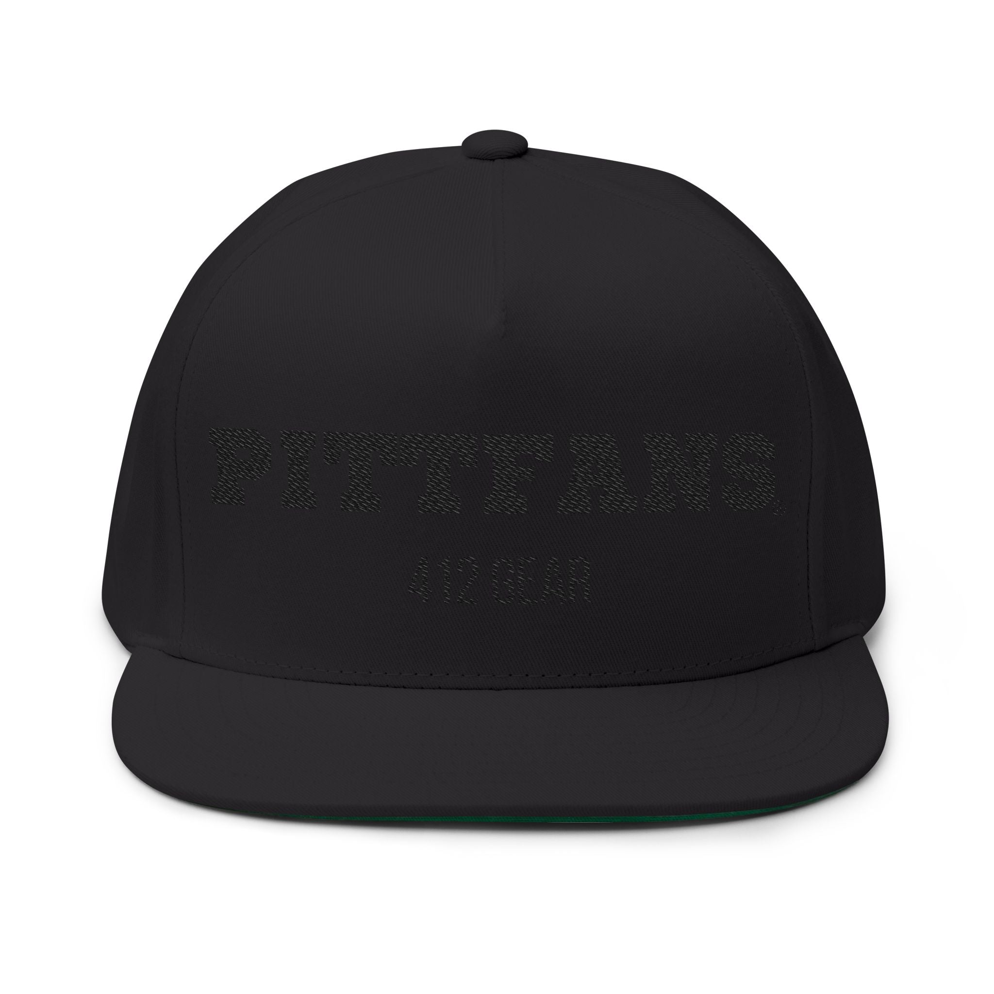 PITTFANS® 412 GEAR Flat-bill Snapback with embroidery text