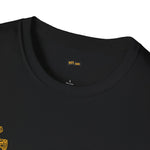 Black t-shirt with 'PITTFANS' text on a white background